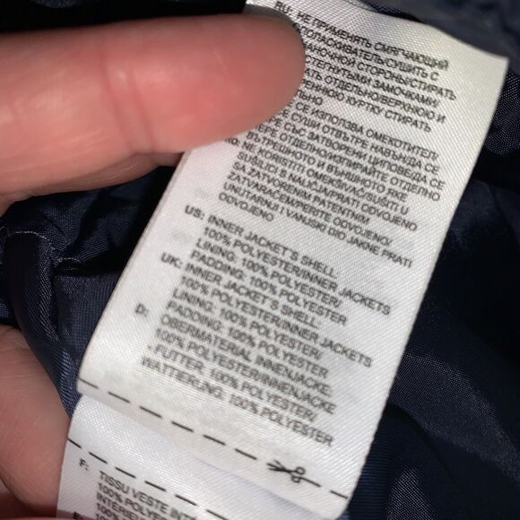 Adidas Outdoors Size Small Full Zip Blue Zipper Pockets Jacket Windbreaker Heavy - Picture 9 of 12